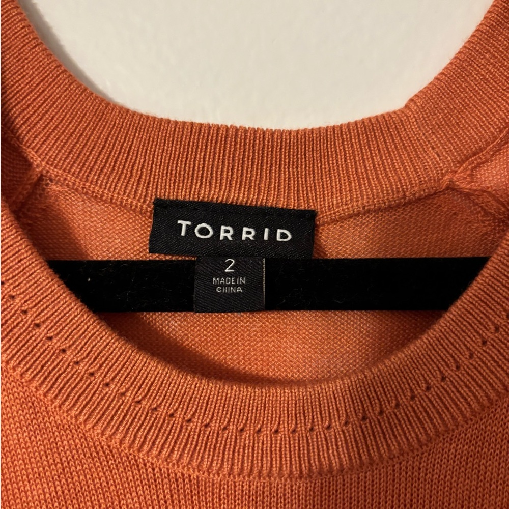 Torrid Warm Orange Sweater